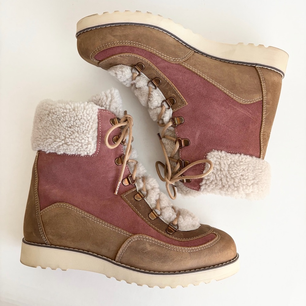 Overland | Loren Wool Lined Water Resistant Leather Suede Boots